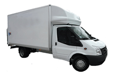 Van Hire Merthyr Tydfil - White Ford Luton Box with Tail Lift - Van hire Merthyr tydfil